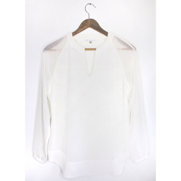 CAbi 118 Allure Sheer Sleeve Blouse Xs Preowned - Picture 2 of 9